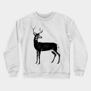 Deer Vintage // Pencil Drawing Crewneck Sweatshirt